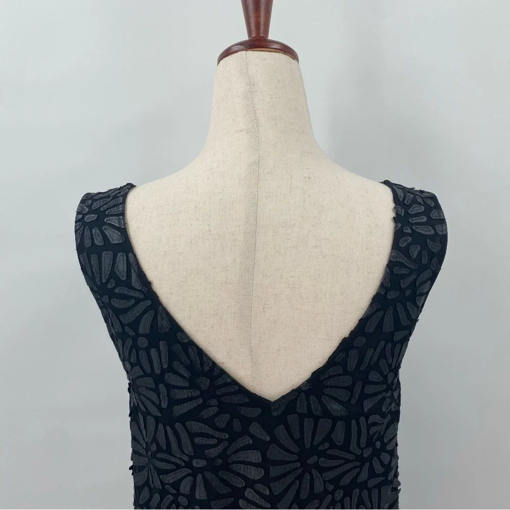 Plenty by Tracy Reese Black A-Line Floral Party Mini Dress Small‎ - Picture 6 of 10